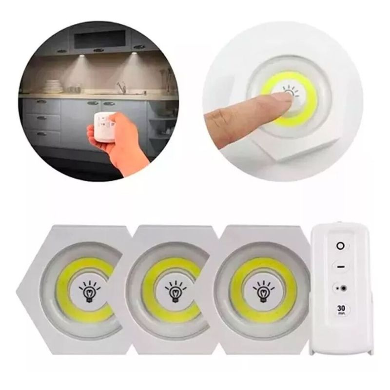 Comprar Juego Bombilla X3 Luces Led Inalambrica en Electroshopy - Ángulo 3